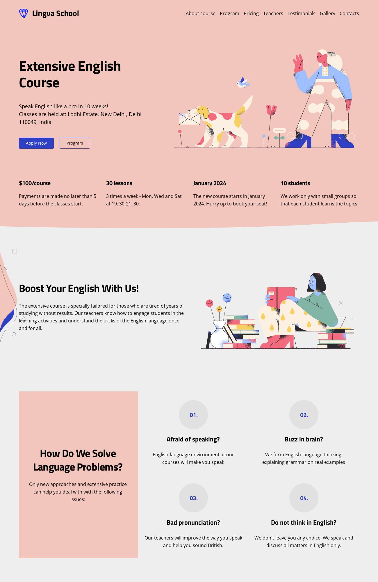 English Course template