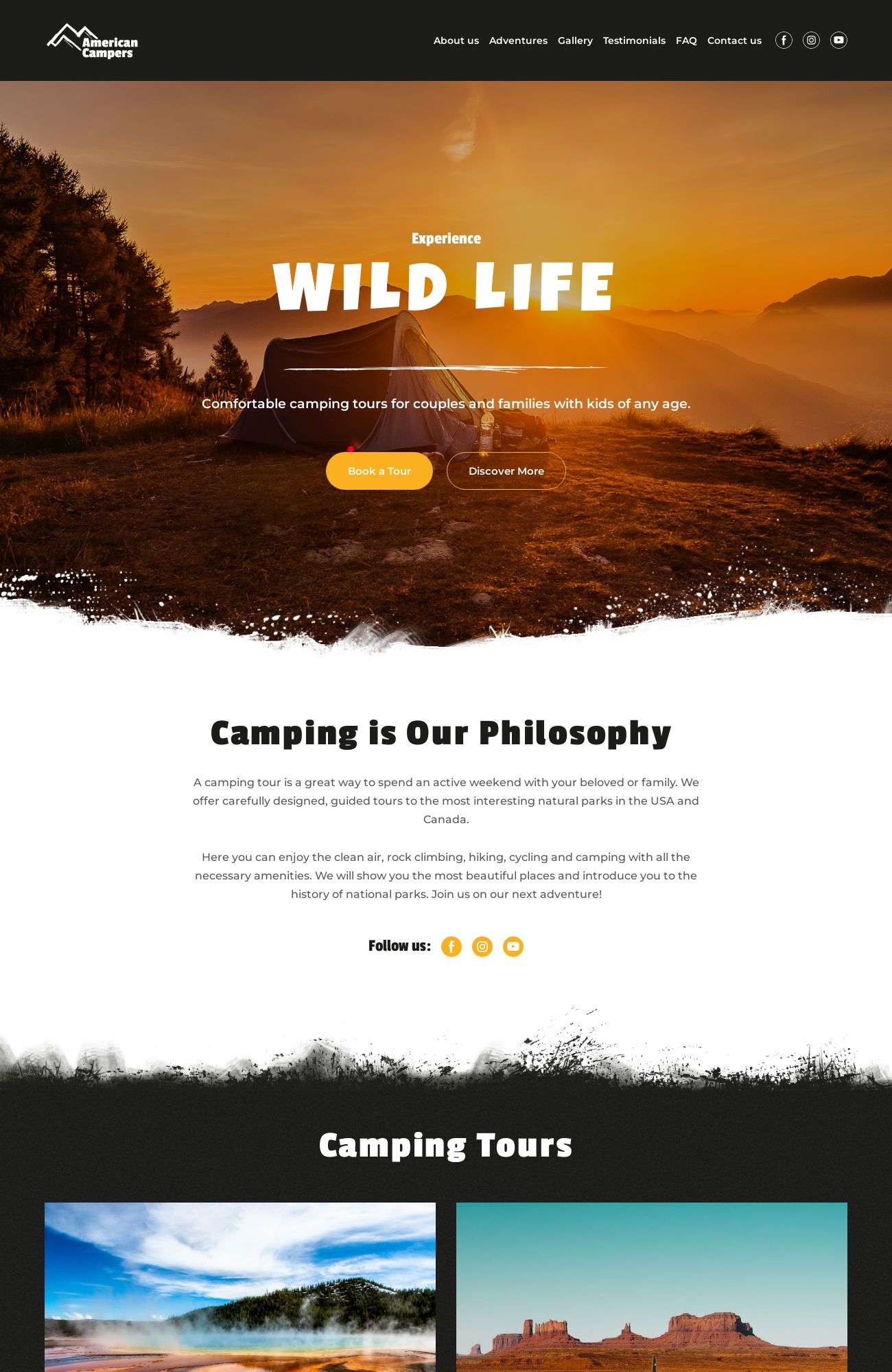 Camping club template