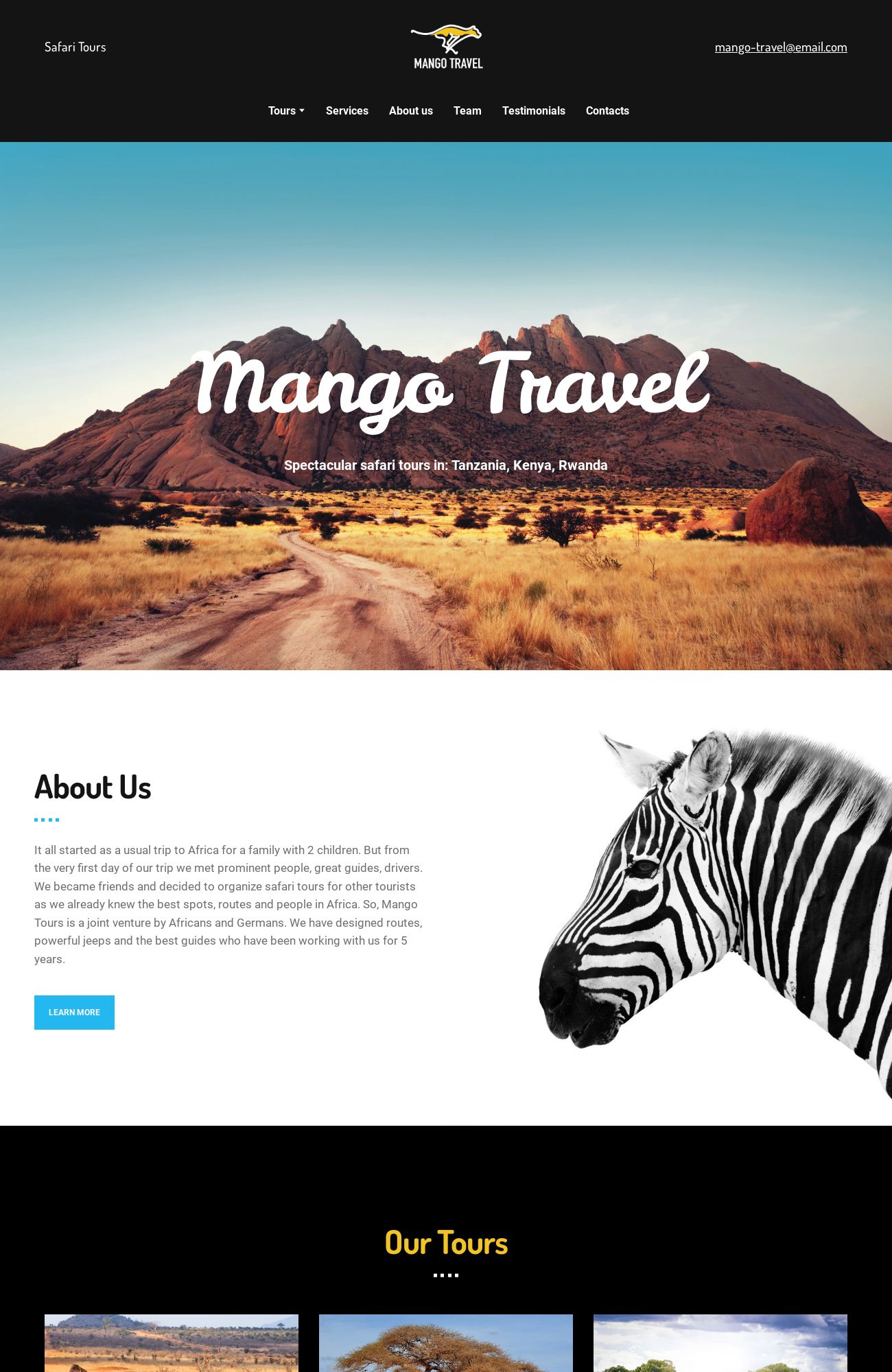 Safari Tour template