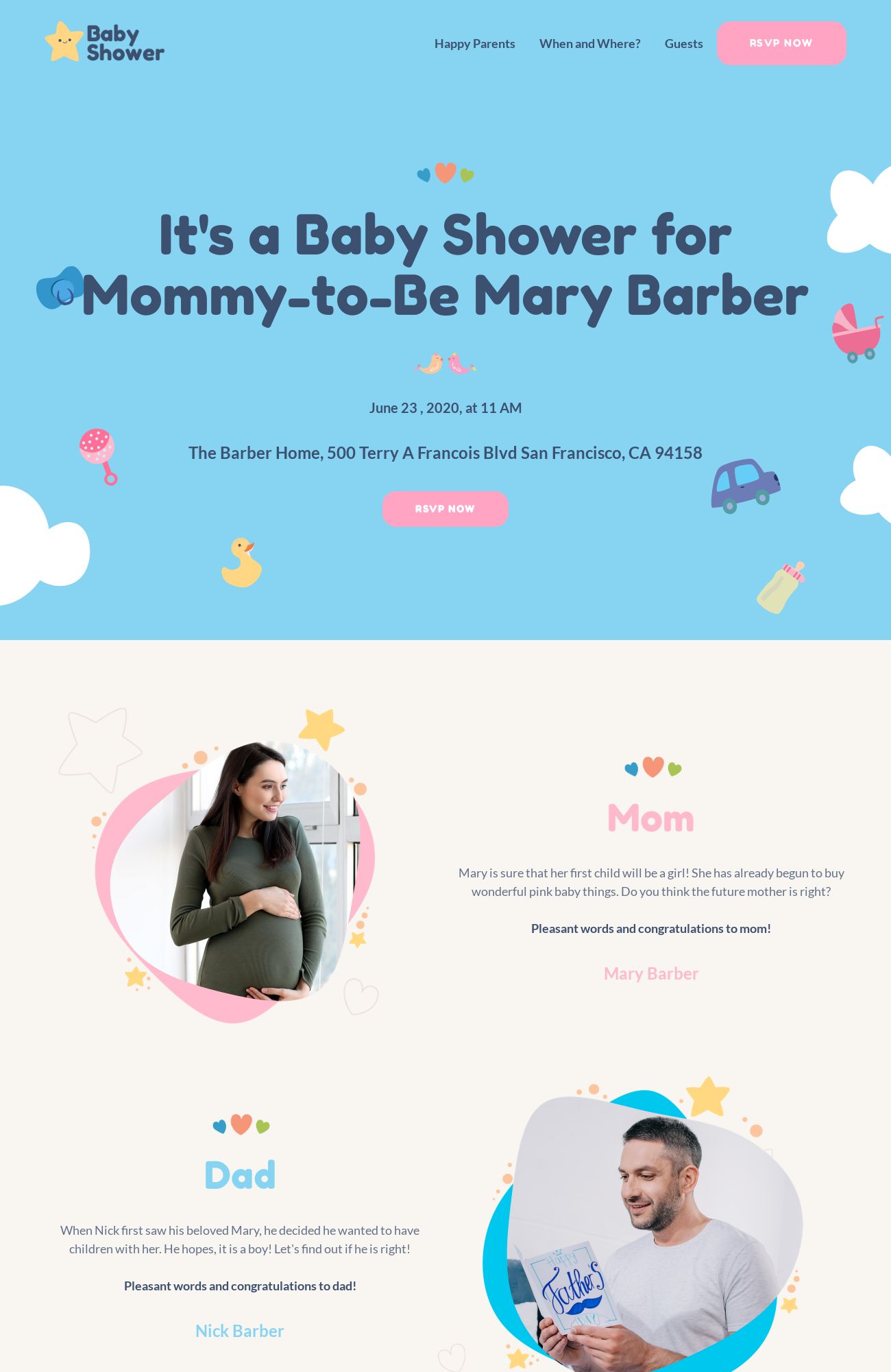 Baby Shower template