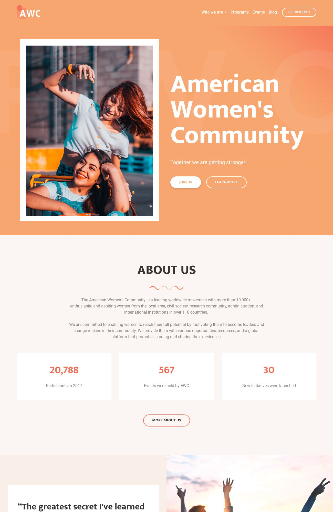 Women's Community template