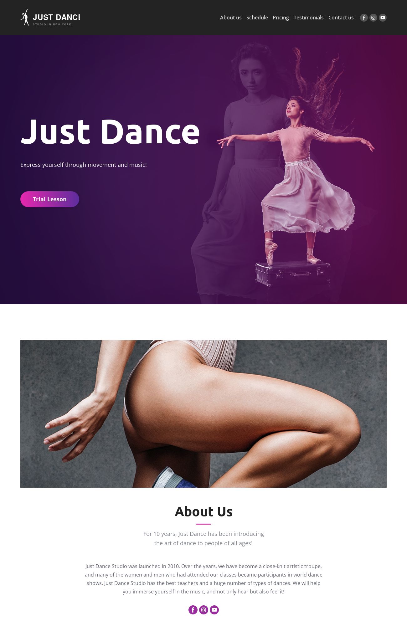 Dance Studio template