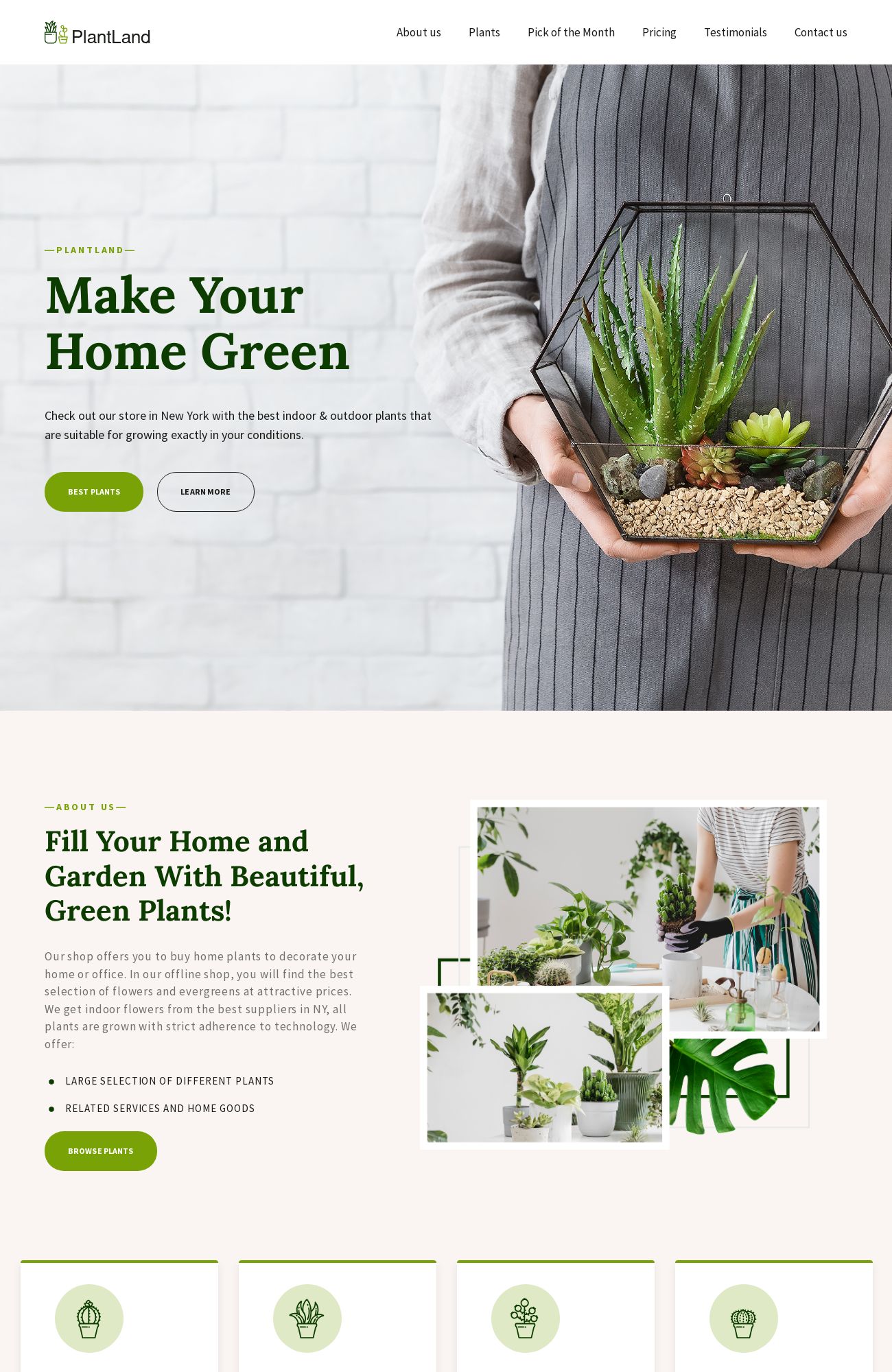 Tienda de plantas