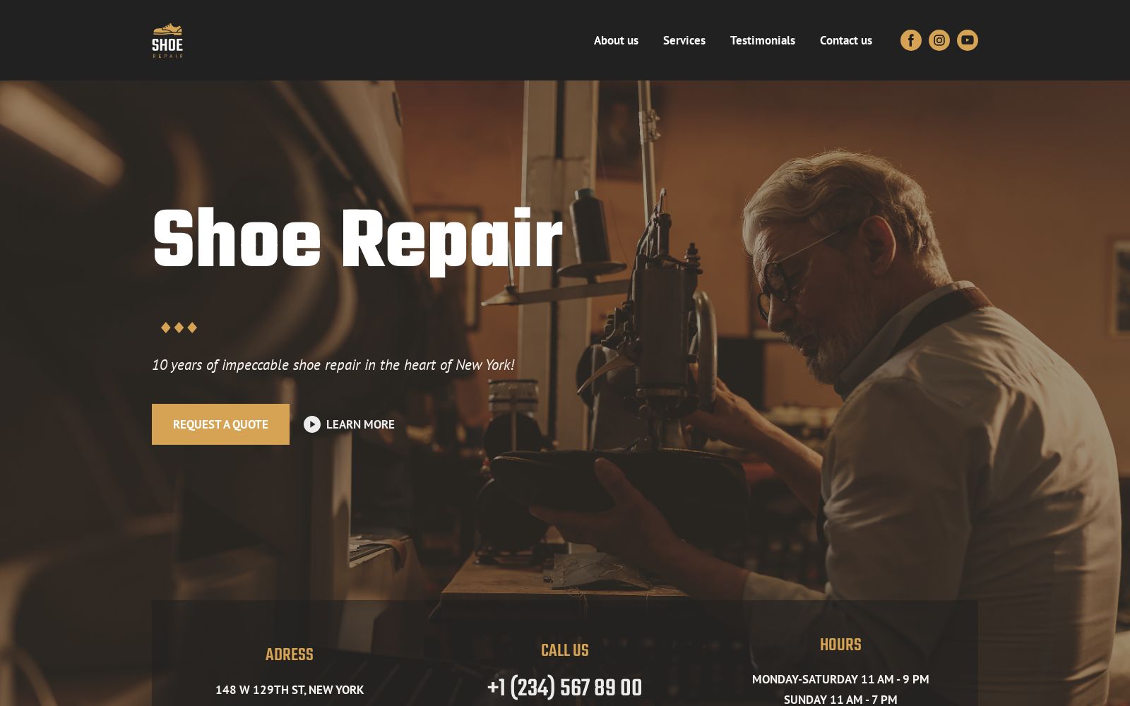 Réparation de chaussures