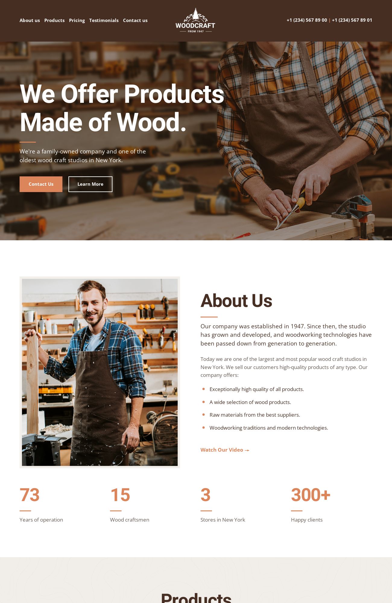 3 Free Tradition Website Templates Weblium