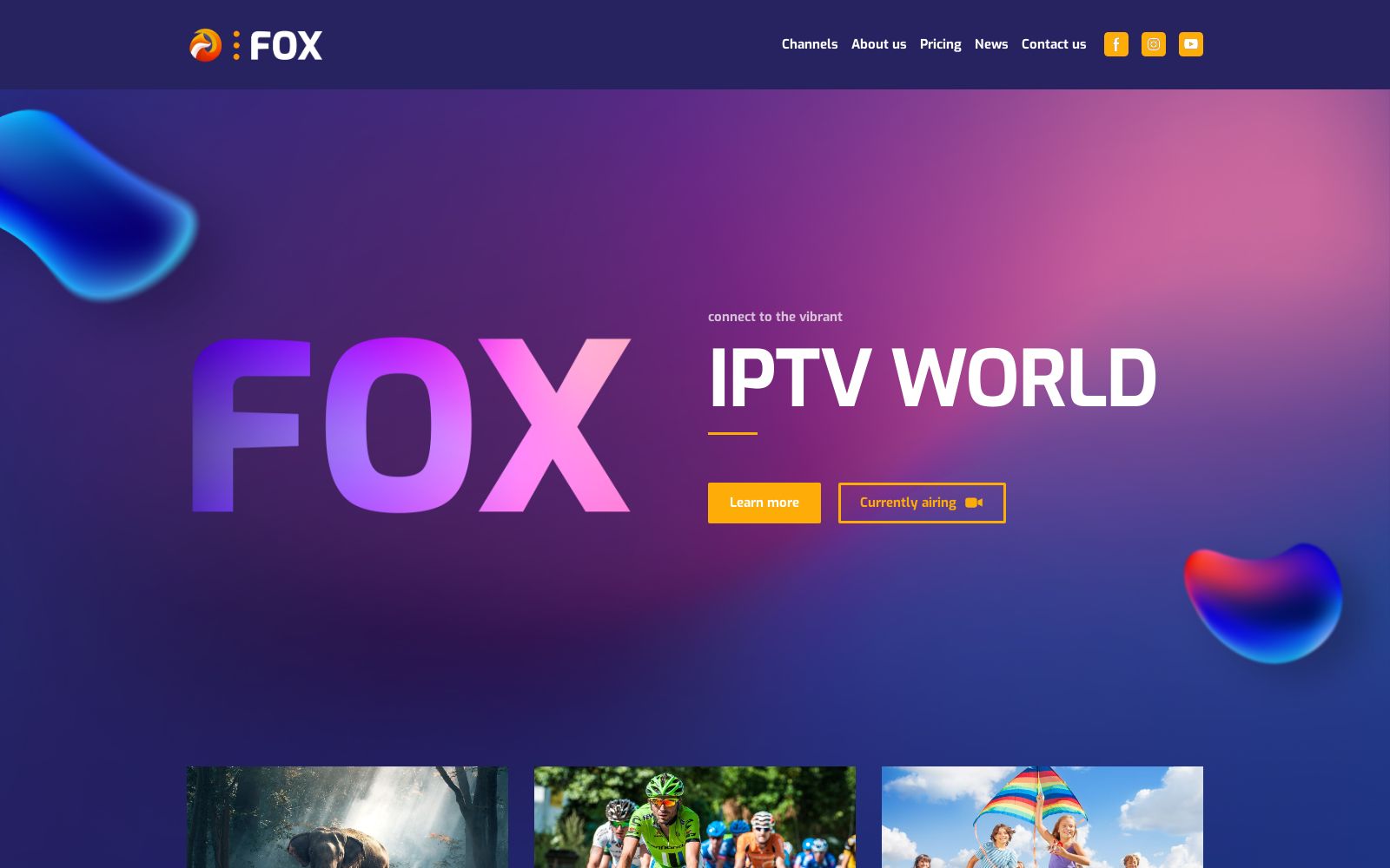IPTV Provider Website Design Free Template By Weblium