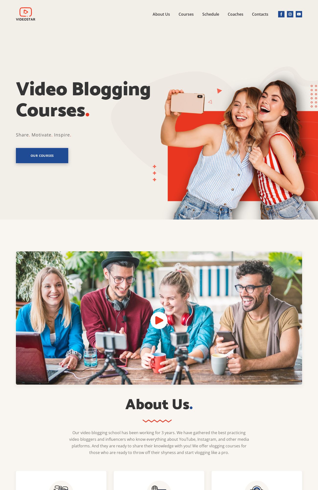 Video Blogging Courses template