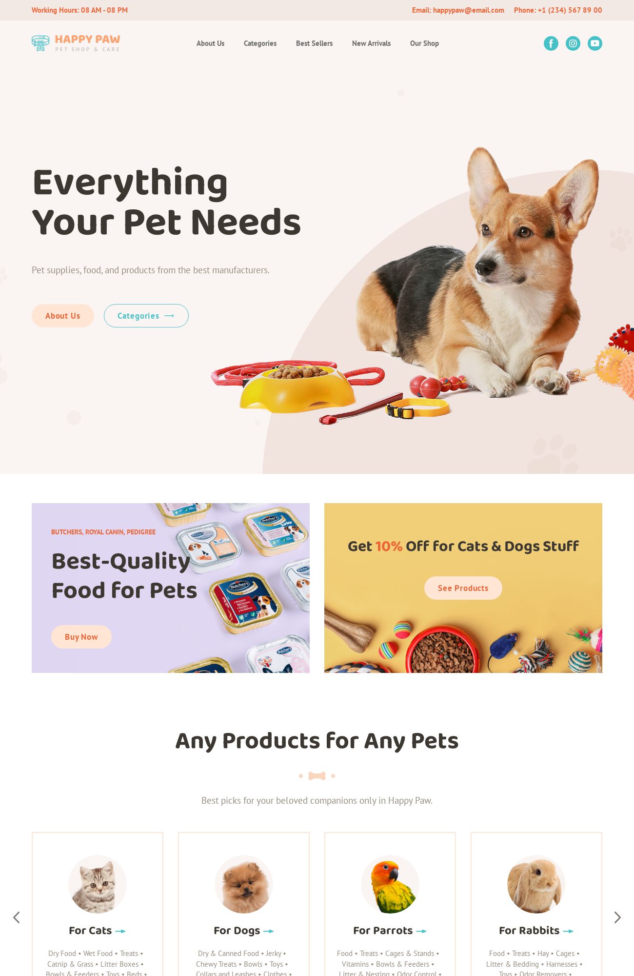 Pet Store template