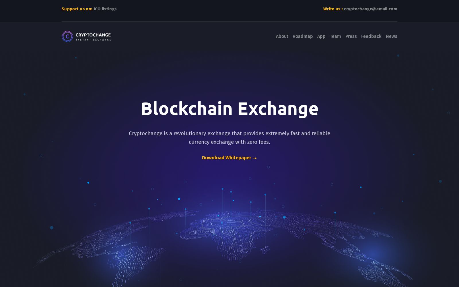 ICO Landing Website Design - Free Template by Weblium