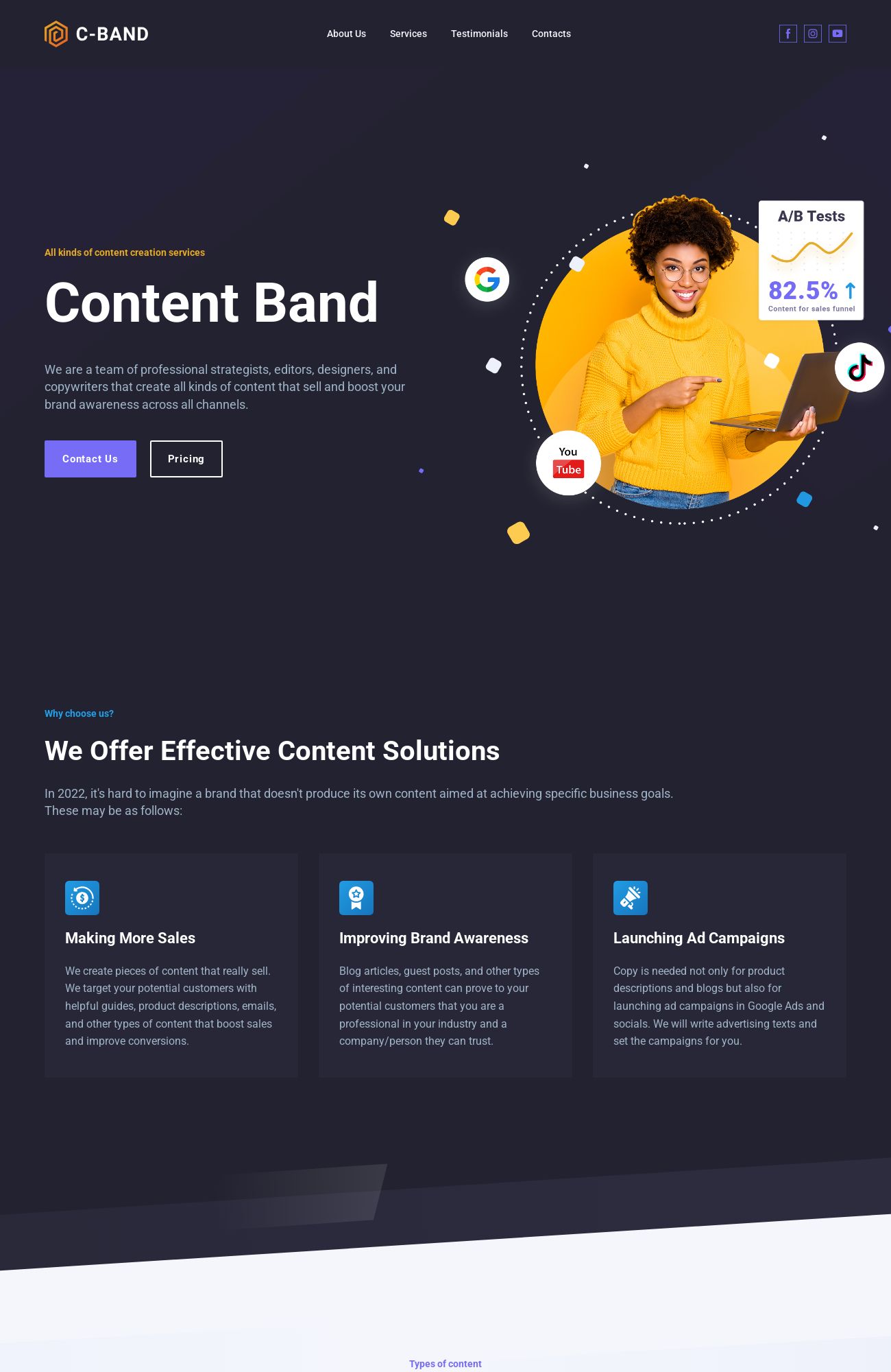 Content Marketing Agency template