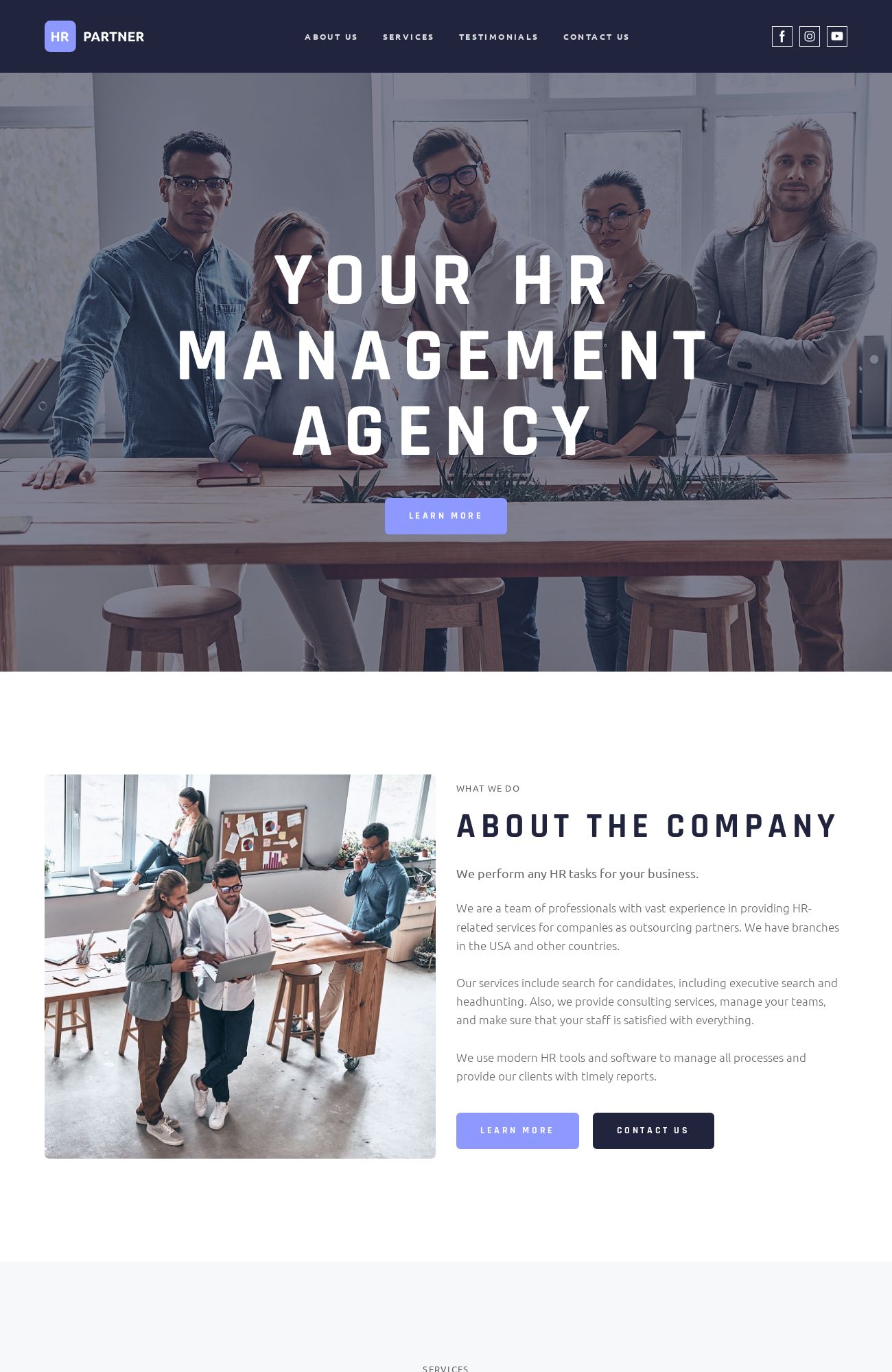 HR outsourcing template