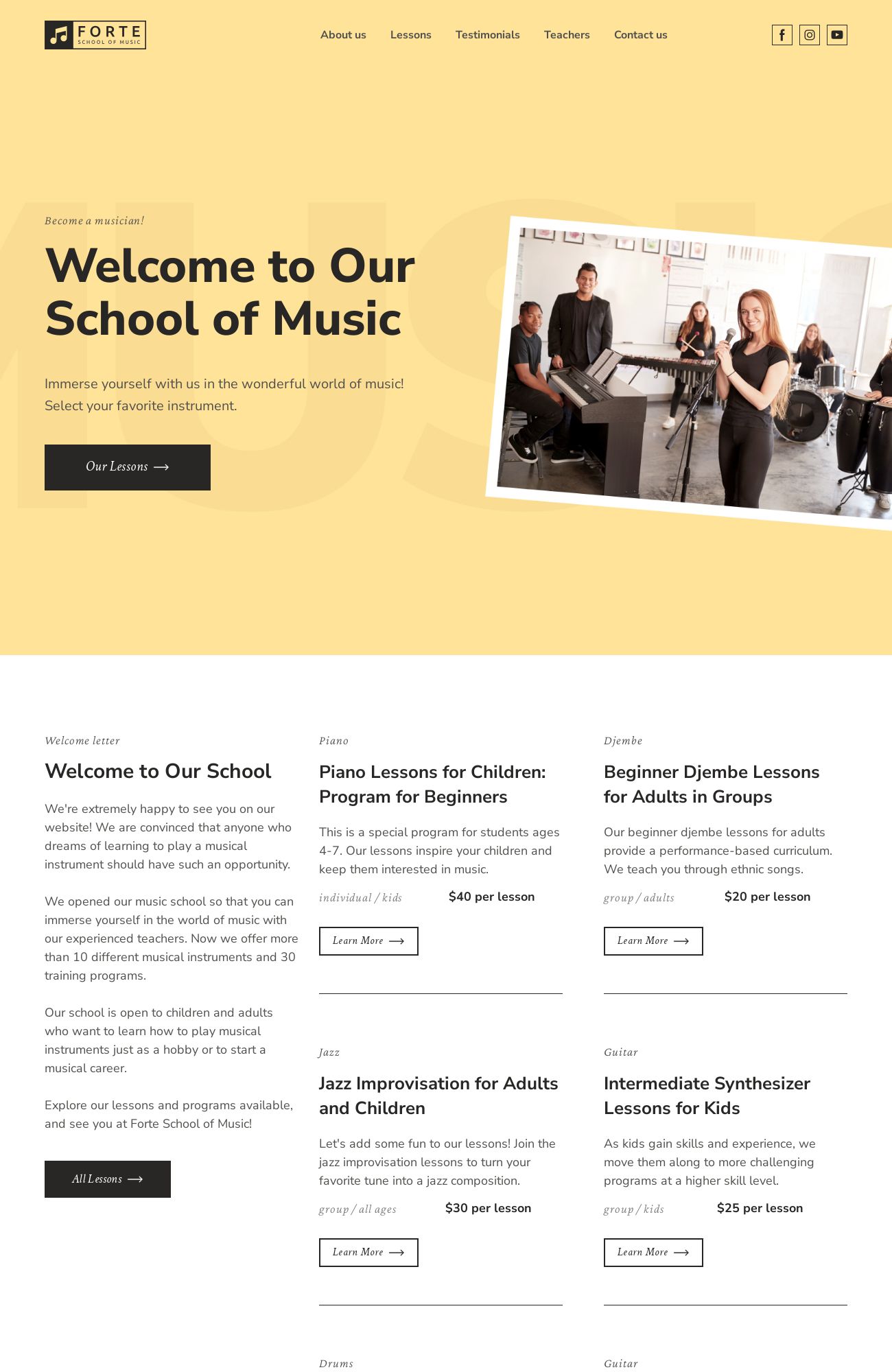 Music School template