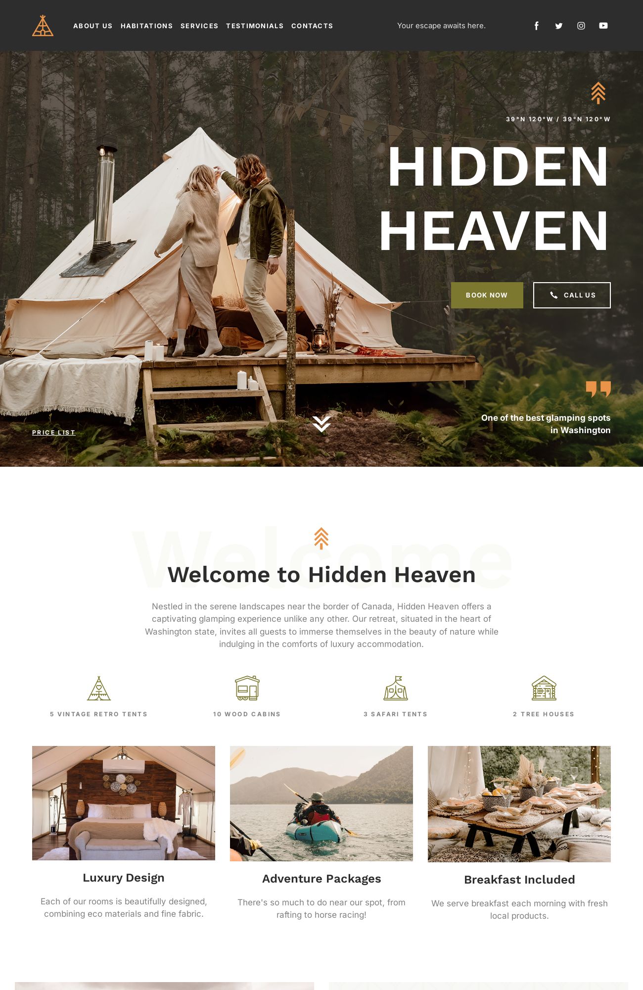 Glamping template