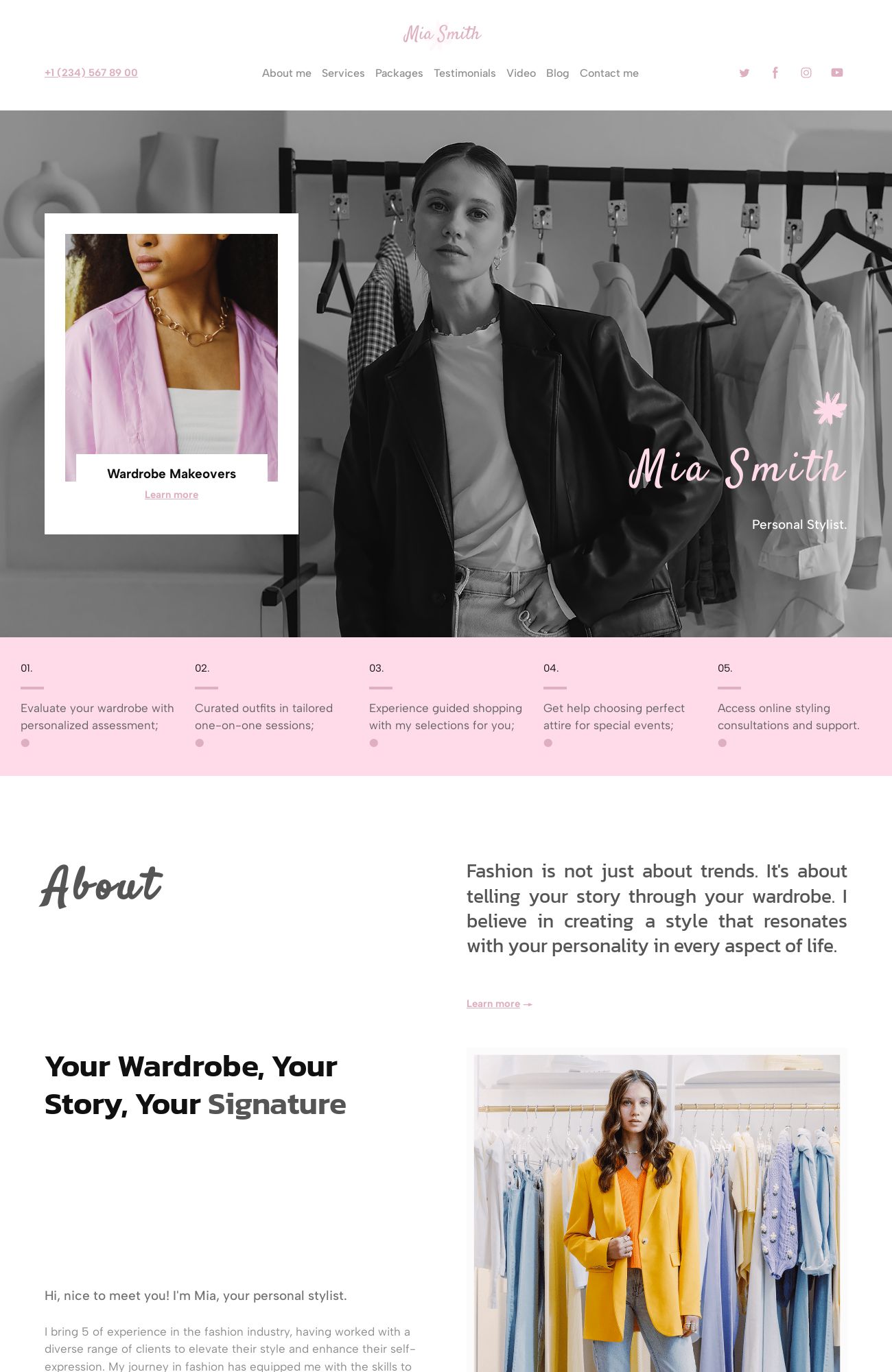 Personal Stylist template