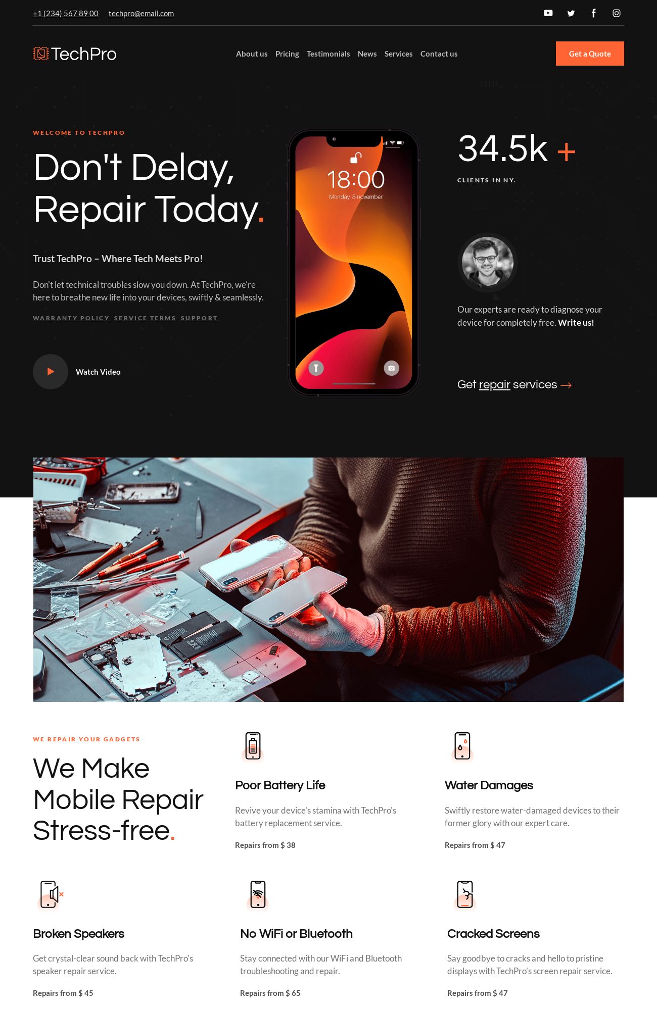 Phone Repair template