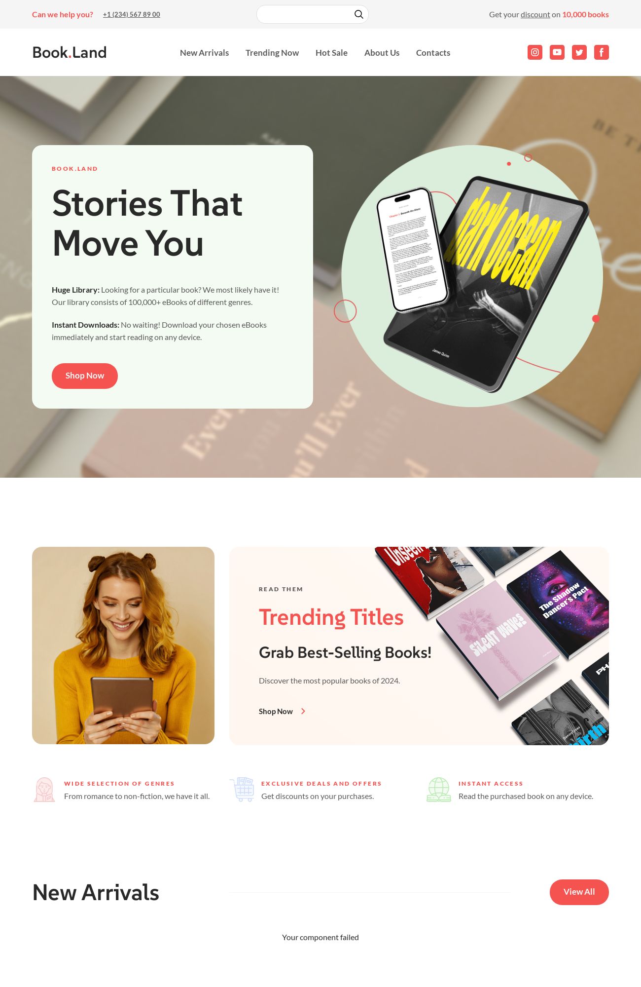 E-Book Store template