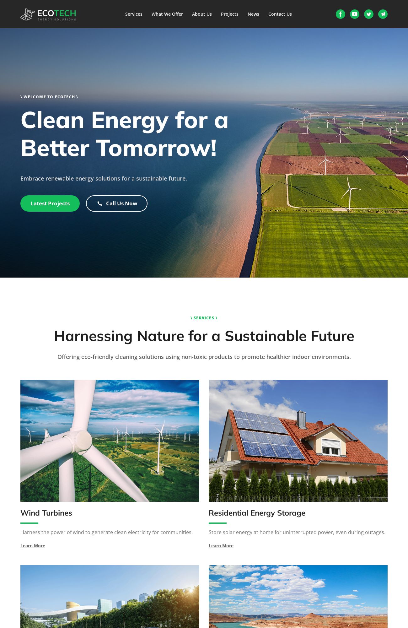 Environment Saving Technologies template