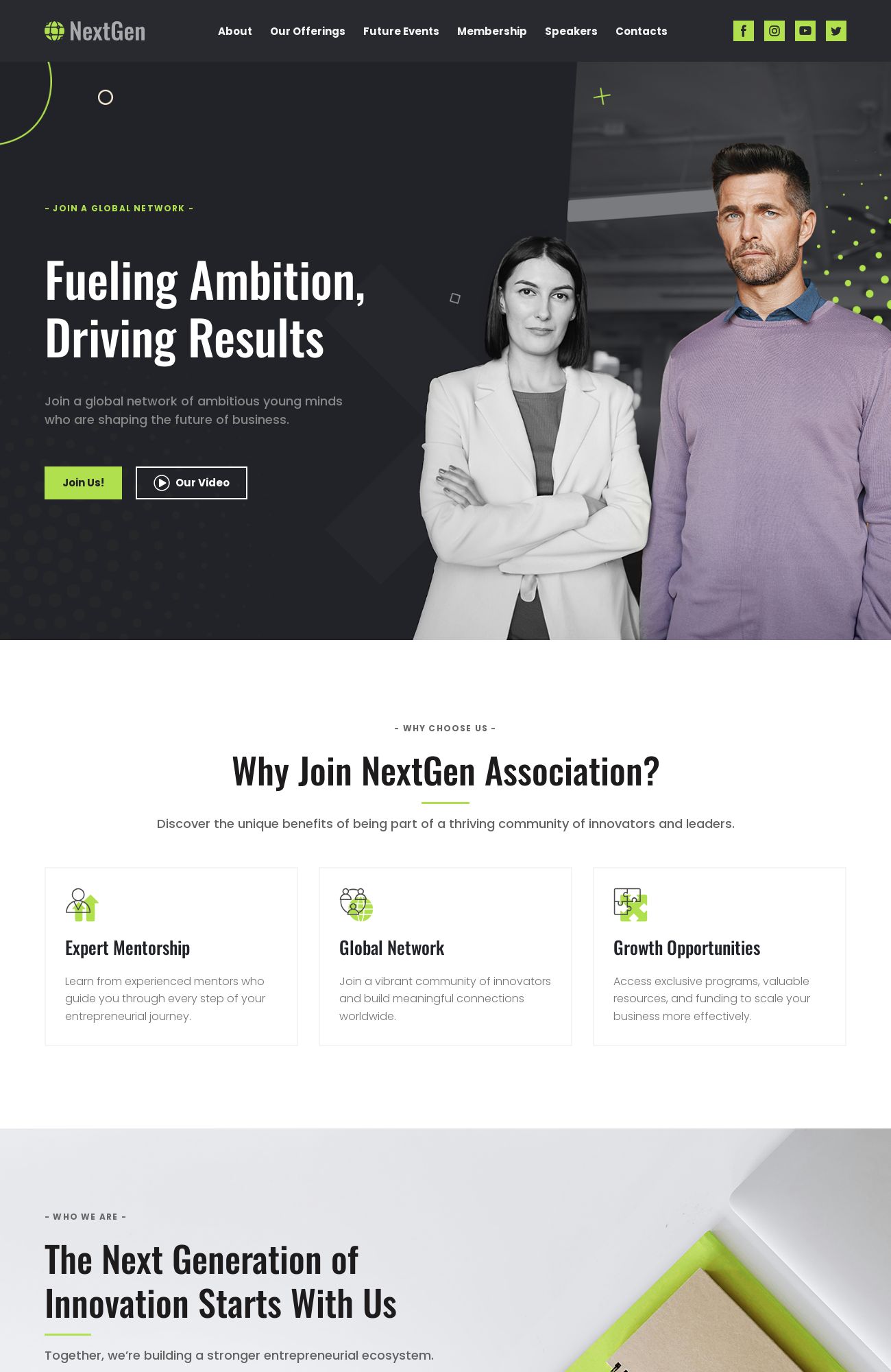 Entrepreneur Association template