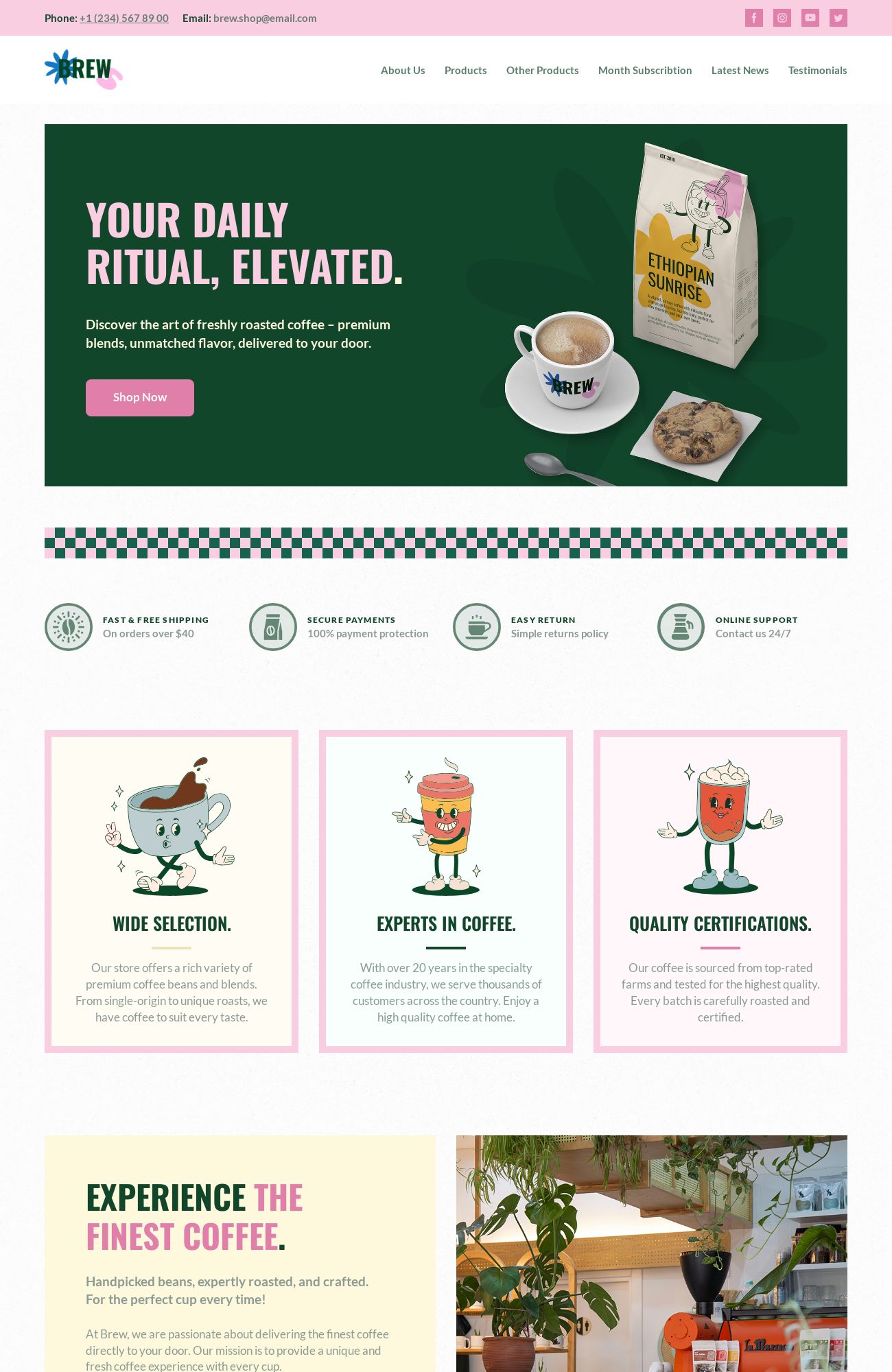 Coffee Shop template