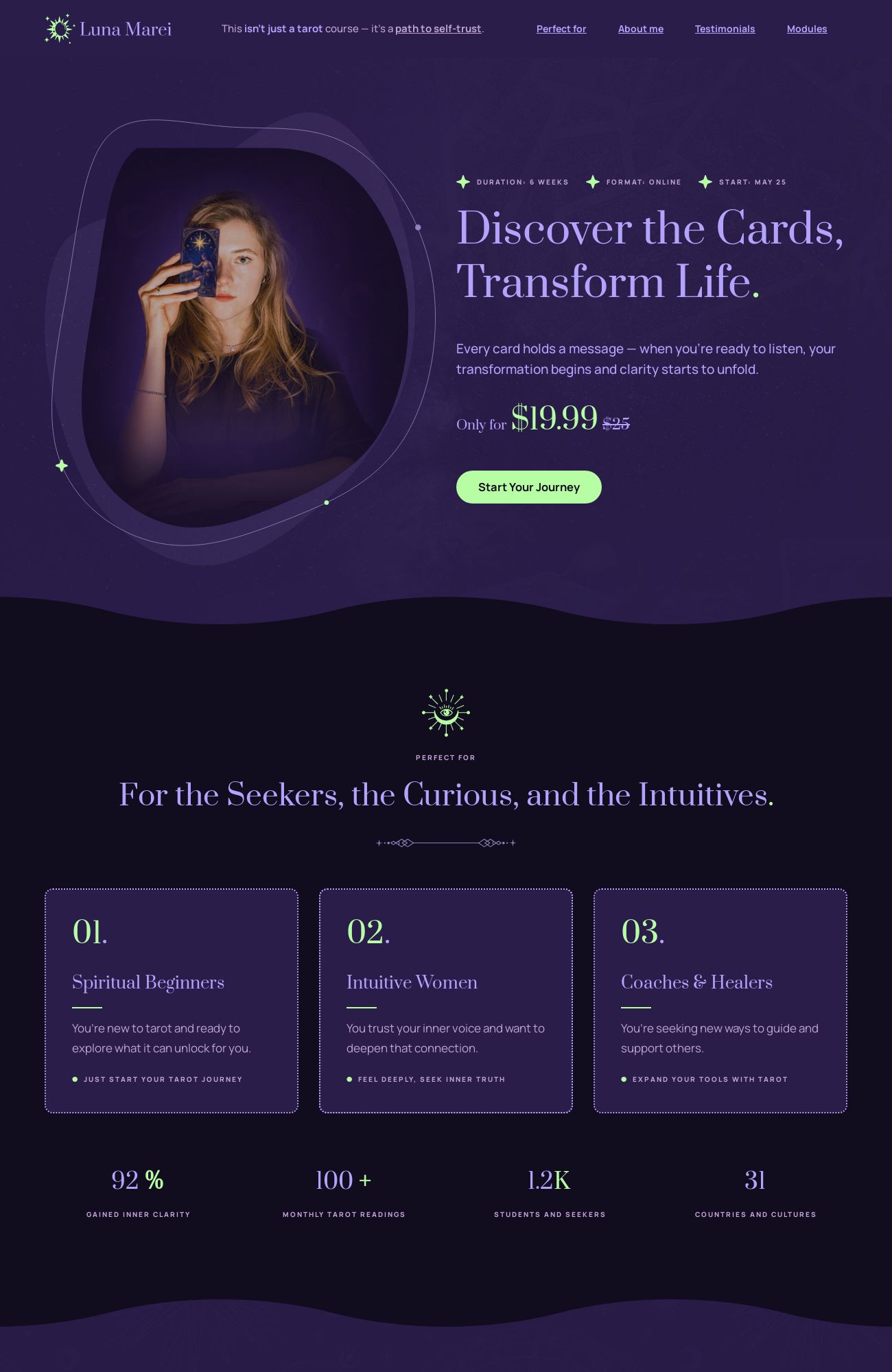 Tarot Coach template