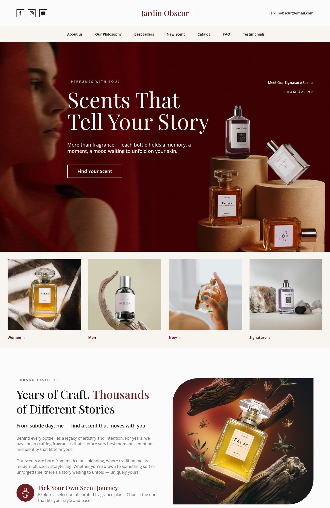 Perfume Store template