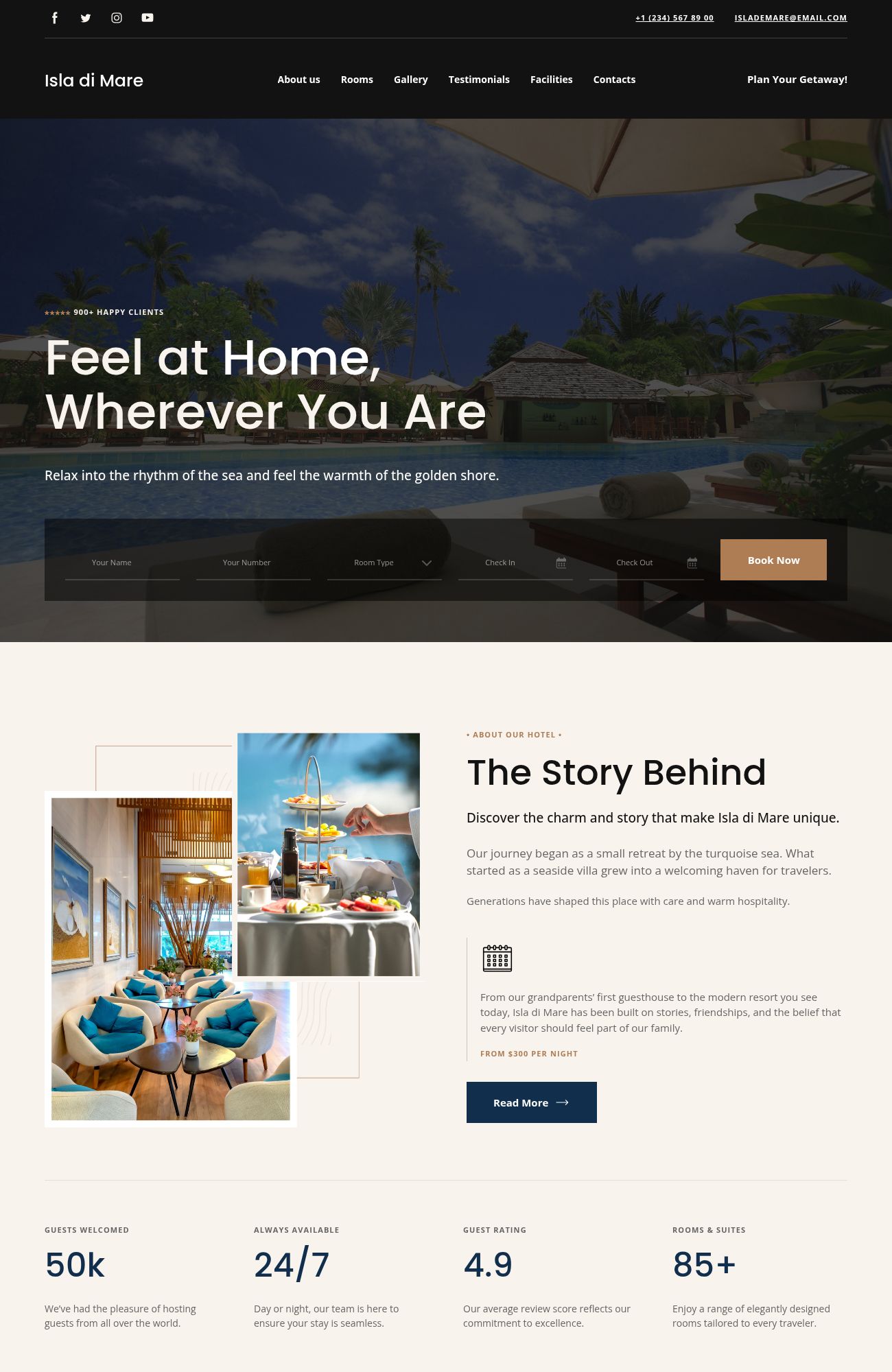 plantilla web de Hotel Resort